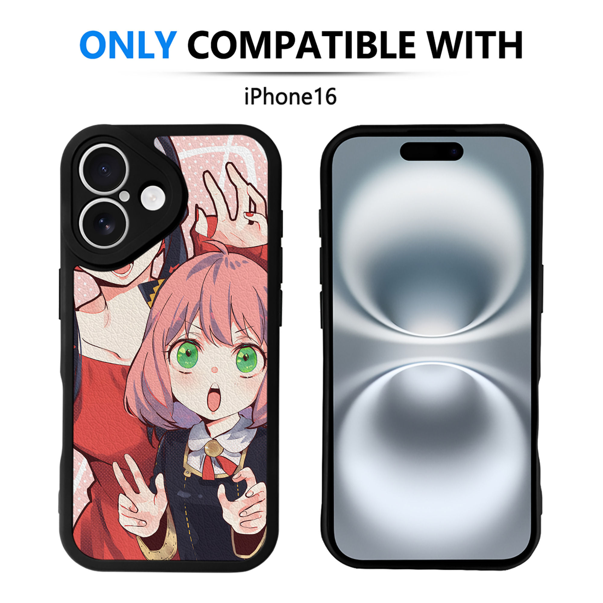 （画像用） SPY×FAMILY间谍家家酒 【iPhone 16シリーズ対応】シリコンスマホケース（レザー調） 材質：シリコン